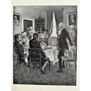 Washington's Birthday, Arthur I Keller, Painting Print, 1900s, ~ 250728-WH 125